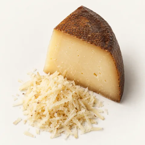 Queso marfil con corteza ahumada
