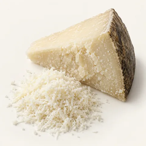 Queso de oveja, rallado casi blanco